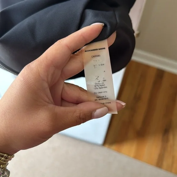 NWT T By Alexander Wang Sleeveless Tech Suiting Zip Front Dress - Picture 9 of 9